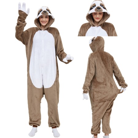 Kigurumi New Sloth Animal Onesie Adult Pajamas