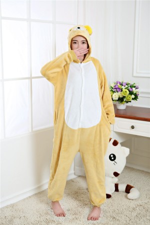 Rilakkuma Pajamas Animal Costume Onesie Adults Sleepwear Kigurumi